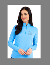 IBKUL Long Sleeve IceFil 1/4 Zip SunShirt -TSRC